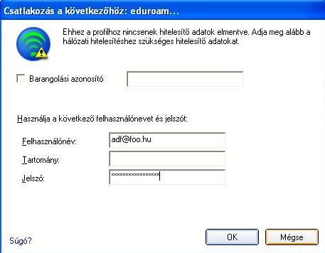 Felhszn�l�i azonos�t�s